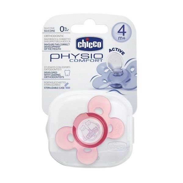 Пустышка Chicco Comfort Soother 00074913110000 6+ розовая купить,NaN