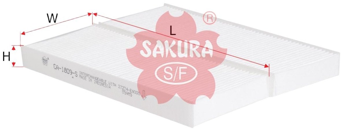 Sakura салонный фильтр CA 1809S купить,NaN