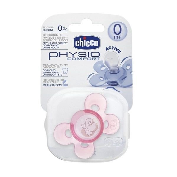 Пустышка Chicco Comfort Soother 00074911110000 0+ розовая купить,0