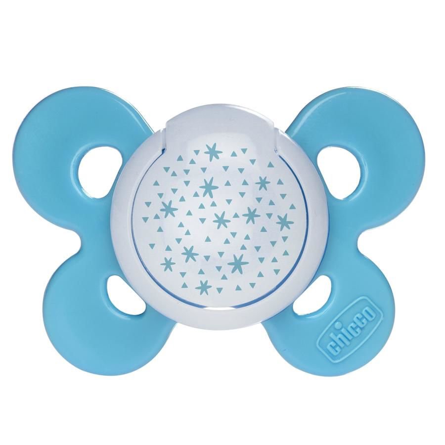 Пустышка Chicco Comfort Lumi B 00074935420000 16м+ 2шт голубая  купить,0