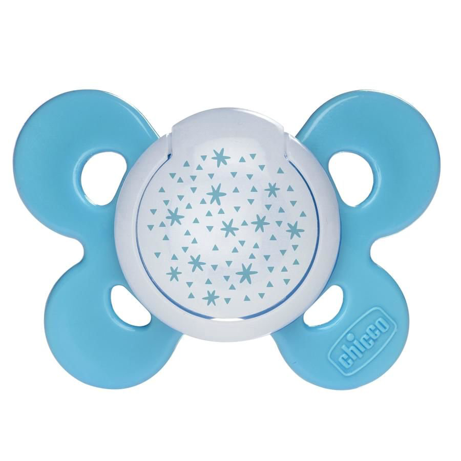 Пустышка Chicco Comfort Lumi B 00074935420000 16м+ 2шт голубая  купить,NaN
