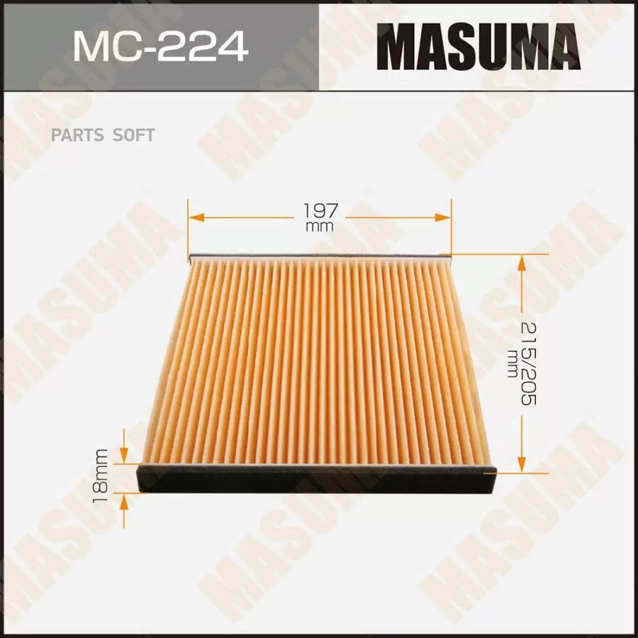 MASUMA салонный фильтр MC224