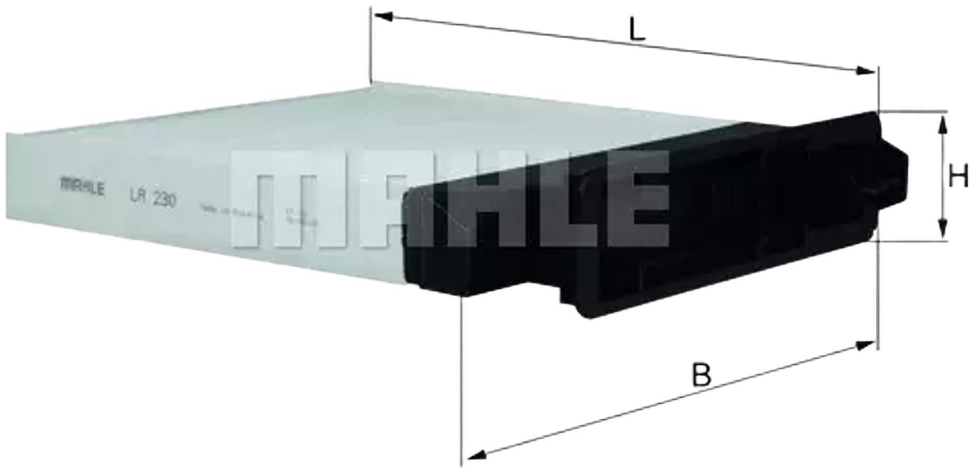 MAHLE салонный фильтр LA230 - ForteMarket MAHLE салонный фильтр LA230 купить,NaN