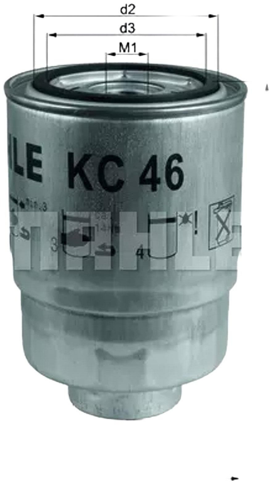 MAHLE топливный фильтр KC46 купить,NaN