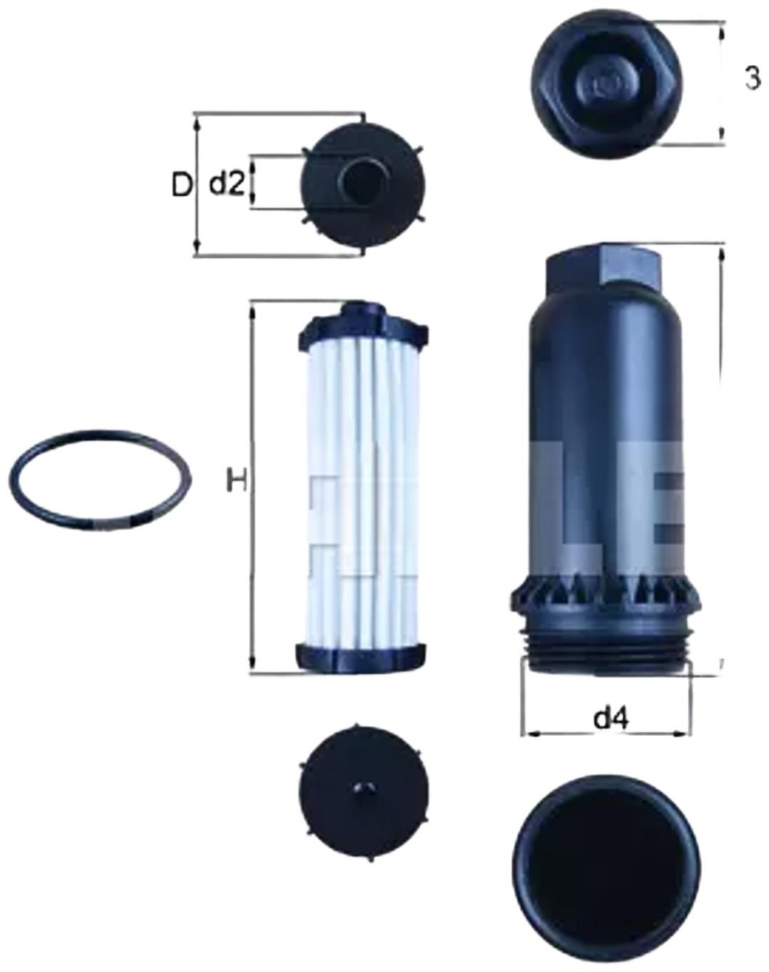 MAHLE трансмиссионный фильтр HX151KIT купить,NaN
