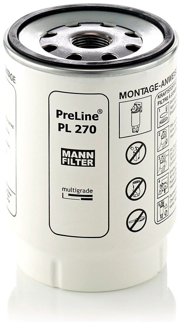 MANN-FILTER топливный фильтр PL270X купить,NaN