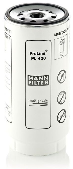 MANN-FILTER топливный фильтр Pl420X купить,NaN