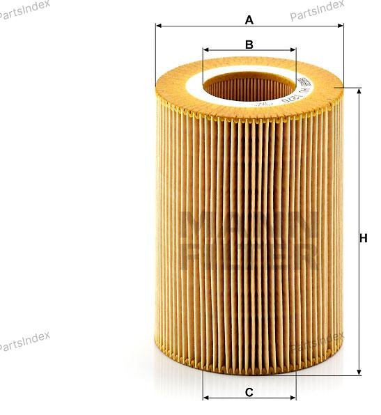 MANN FILTER Фильтр Масляный Двигателя HU1270X купить,NaN