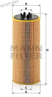 MANN FILTER Фильтр Масляный Двигателя HU12110X купить,NaN