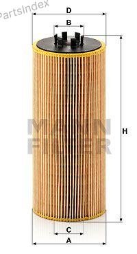 MANN FILTER Фильтр Масляный Двигателя HU12110X купить,NaN