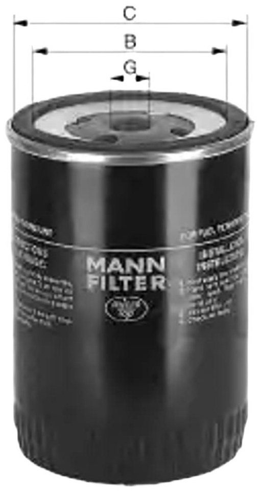 MANN-FILTER топливный фильтр WDK96212 купить,NaN