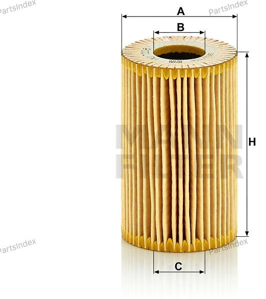 MANN FILTER Фильтр Масляный Двигателя HU7008Z купить,NaN