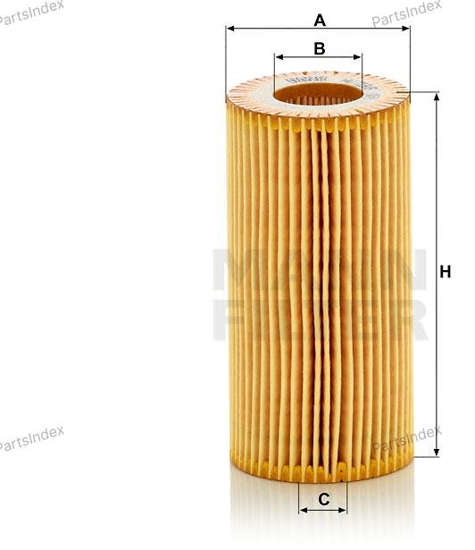 MANN FILTER Фильтр Масляный Двигателя HU7198Y купить,NaN