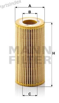 MANN FILTER Фильтр Масляный Двигателя HU7198Y купить,NaN