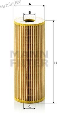 MANN FILTER Фильтр Масляный Двигателя HU7271X купить,NaN