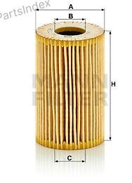 MANN FILTER Фильтр Масляный Двигателя HU7008Z купить,NaN