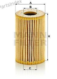 MANN FILTER Фильтр Масляный Двигателя HU7008Z купить,NaN