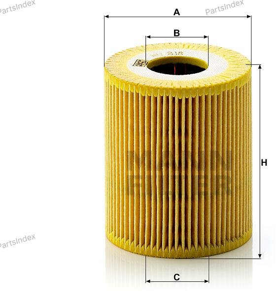 MANN FILTER Фильтр Масляный Двигателя HU818X купить,NaN