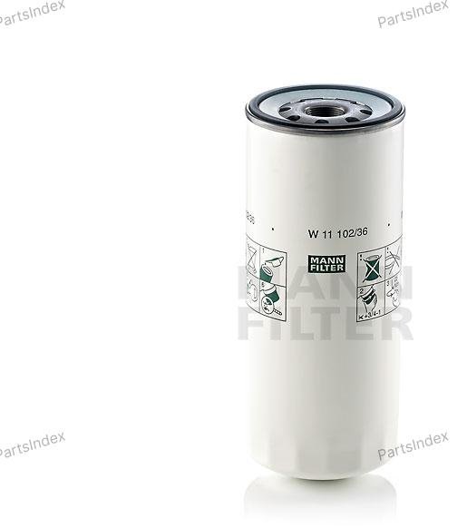 MANN FILTER Фильтр Масляный Двигателя W1110236 купить,NaN