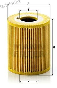 MANN FILTER Фильтр Масляный Двигателя HU818X купить,NaN