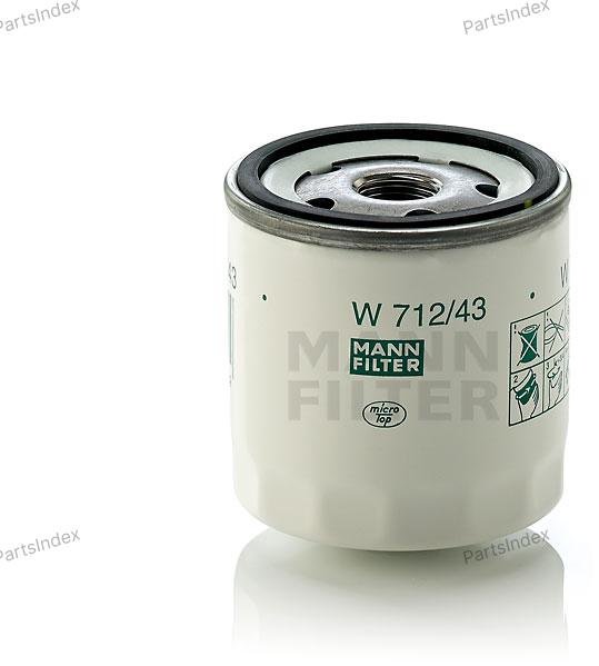 MANN FILTER Фильтр Масляный Двигателя W712/43 купить,NaN