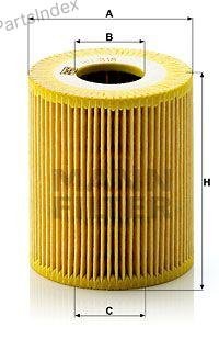 MANN FILTER Фильтр Масляный Двигателя HU818X купить,NaN