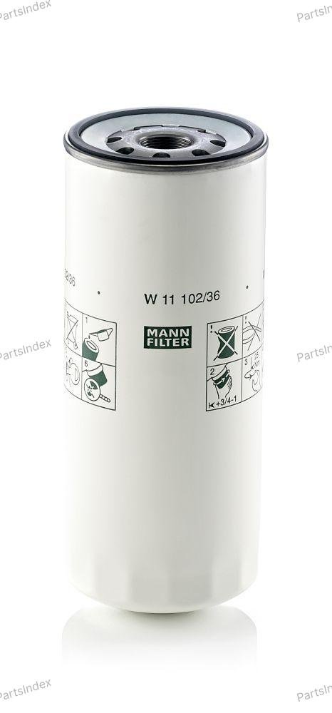 MANN FILTER Фильтр Масляный Двигателя W1110236 купить,NaN