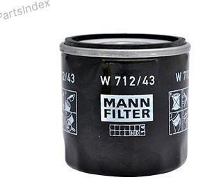 MANN FILTER Фильтр Масляный Двигателя W712/43 купить,NaN