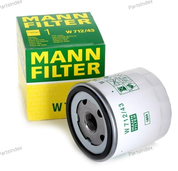 MANN FILTER Фильтр Масляный Двигателя W712/43 купить,NaN