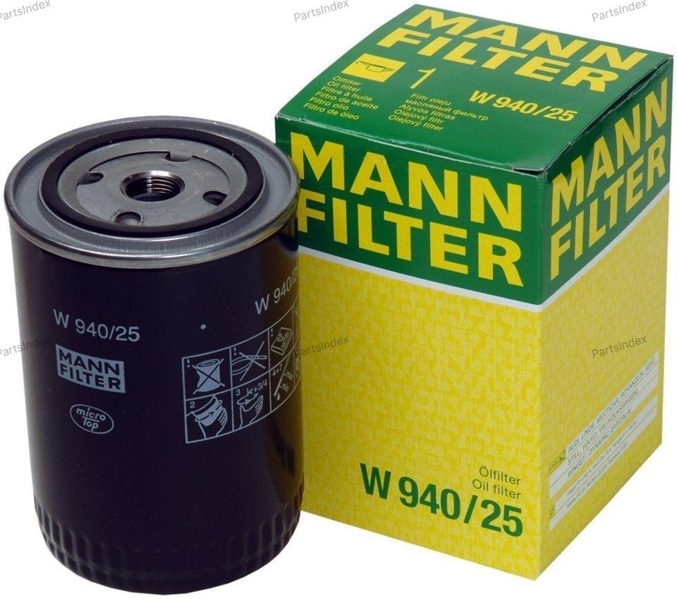 MANN FILTER Фильтр Масляный Двигателя W940/25 купить,NaN