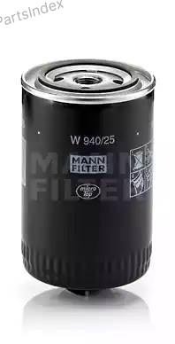 MANN FILTER Фильтр Масляный Двигателя W940/25 купить,NaN