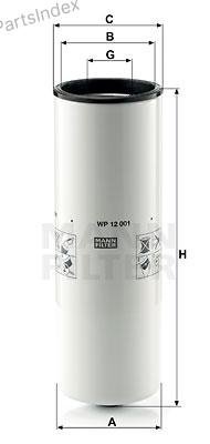 MANN FILTER Фильтр Масляный Двигателя WP12001 - ForteMarket MANN FILTER Фильтр Масляный Двигателя WP12001 купить,NaN
