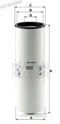 MANN FILTER Фильтр Масляный Двигателя WP12001 - ForteMarket MANN FILTER Фильтр Масляный Двигателя WP12001 купить,NaN
