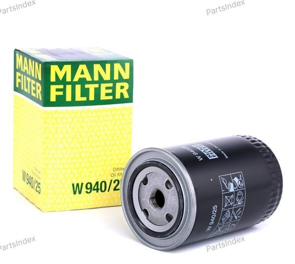 MANN FILTER Фильтр Масляный Двигателя W940/25 купить,NaN