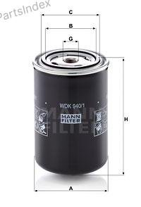 MANN FILTER Фильтр Топливный WDK9401 купить,NaN
