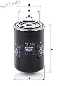 MANN FILTER Фильтр Топливный WDK9401 купить,NaN