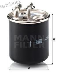 MANN FILTER Фильтр Топливный WK8202X купить,NaN