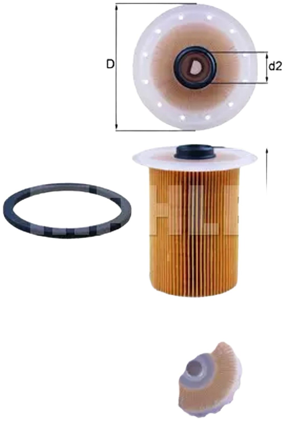 MAHLE топливный фильтр KX183D купить,NaN