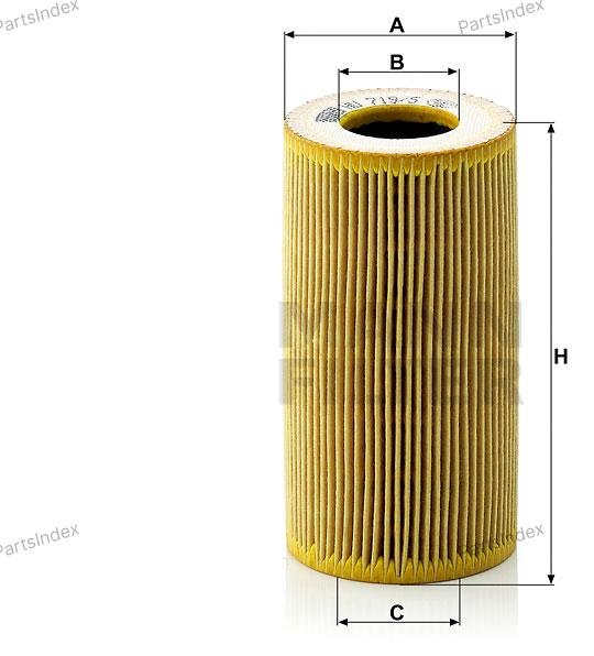 MANN FILTER Фильтр Масляный Двигателя HU7195X купить,NaN