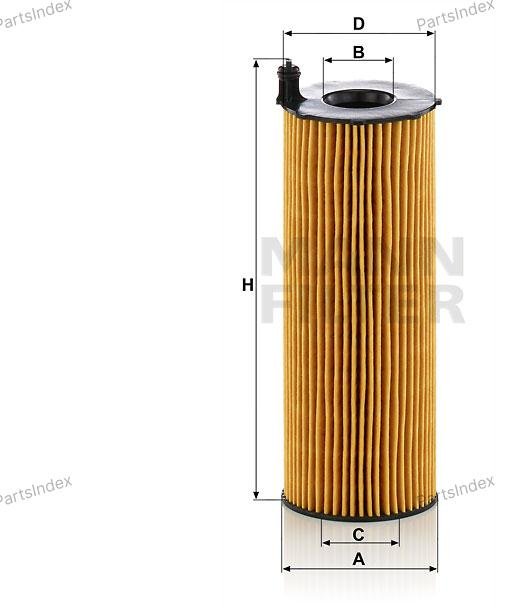 MANN FILTER Фильтр Масляный Двигателя HU8001X купить,NaN