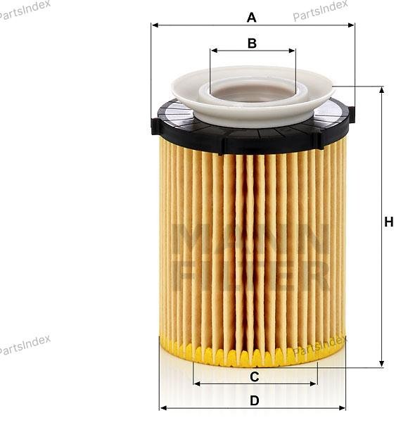 MANN FILTER Фильтр Масляный Двигателя HU7116Z купить,NaN