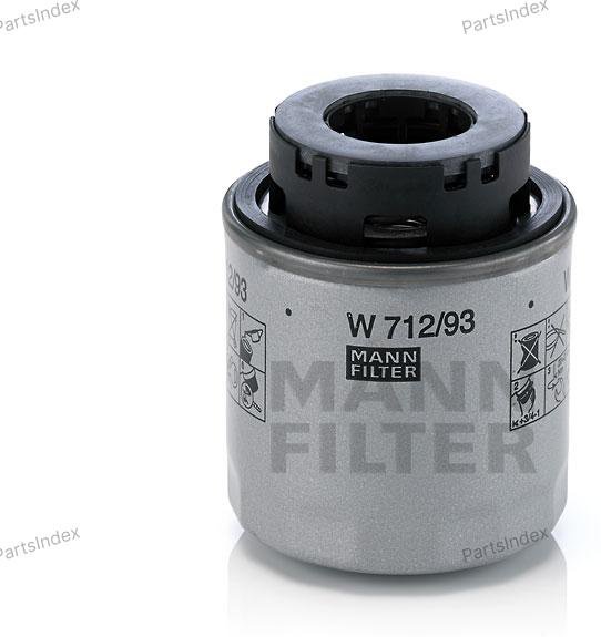 MANN FILTER Фильтр Масляный Двигателя W712/93 купить,NaN