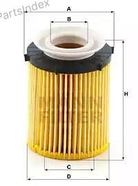 MANN FILTER Фильтр Масляный Двигателя HU7116Z купить,NaN