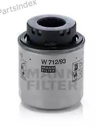 MANN FILTER Фильтр Масляный Двигателя W712/93 купить,NaN