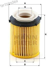 MANN FILTER Фильтр Масляный Двигателя HU7116Z купить,NaN