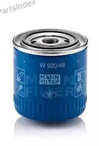 MANN FILTER Фильтр Масляный Двигателя W92048 купить,NaN