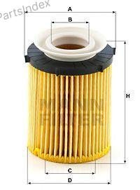MANN FILTER Фильтр Масляный Двигателя HU7116Z купить,NaN