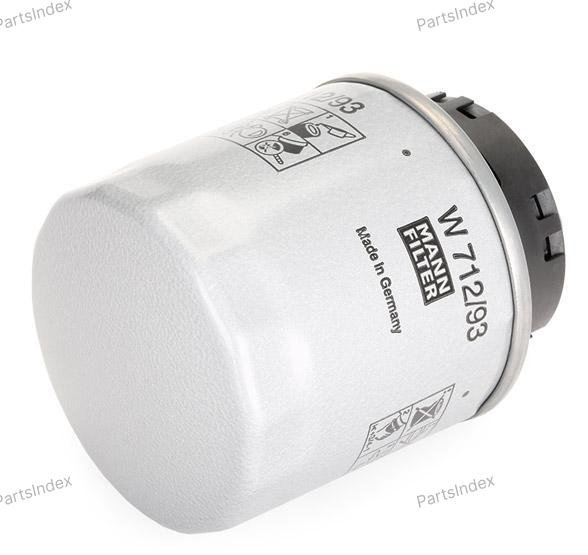 MANN FILTER Фильтр Масляный Двигателя W712/93 купить,NaN