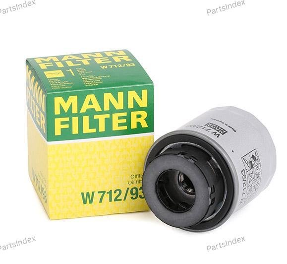 MANN FILTER Фильтр Масляный Двигателя W712/93 купить,NaN