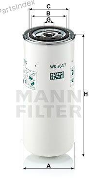 MANN FILTER Фильтр Топливный WK9627 купить,NaN